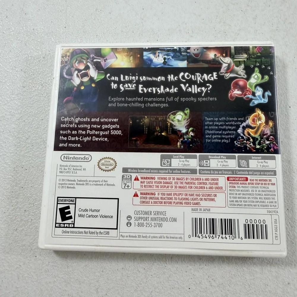 Luigi's Mansion: Dark Moon Nintendo Selects Edition 2013 Nintendo 3DS Tested